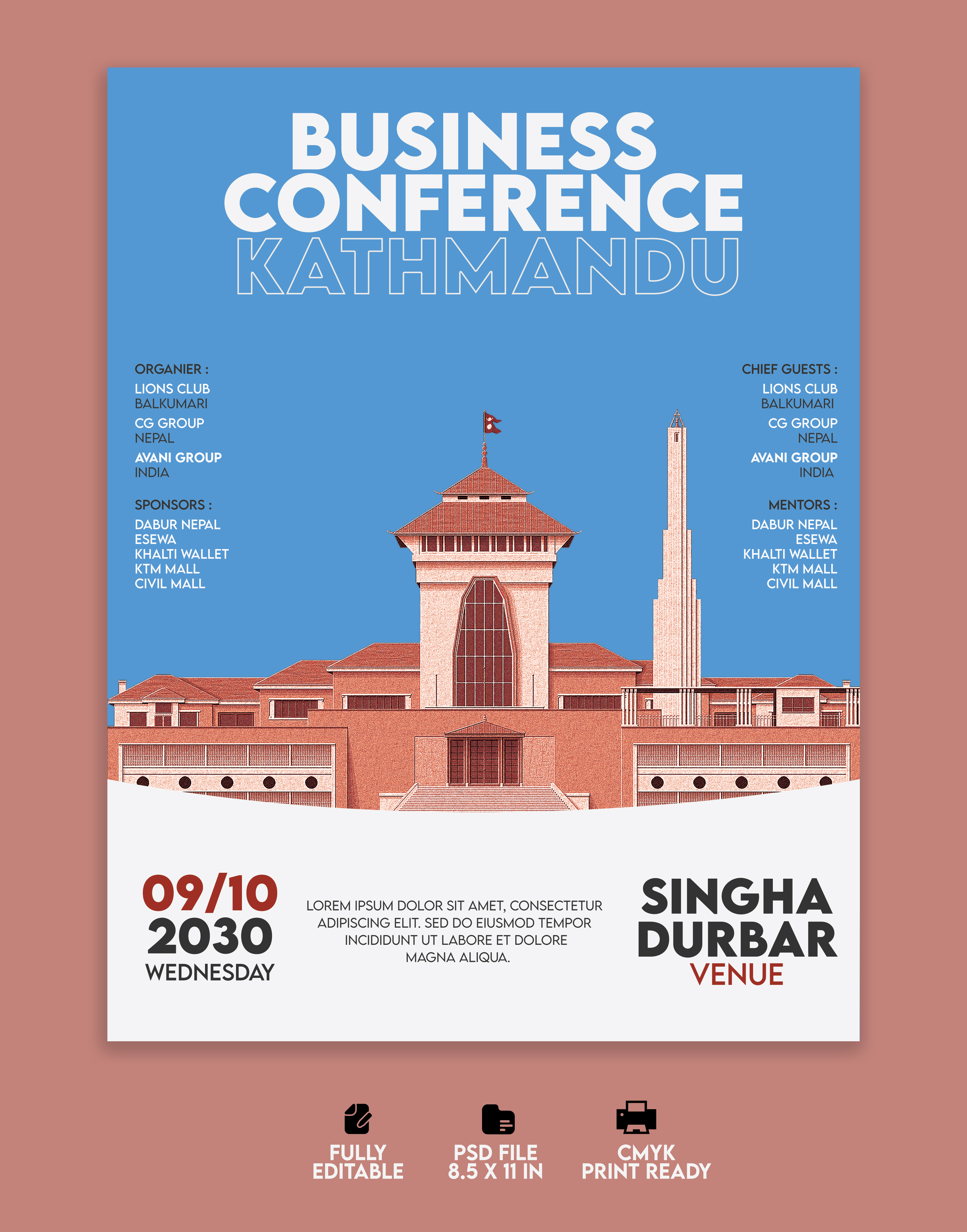 Business Conference Flyer Design Template